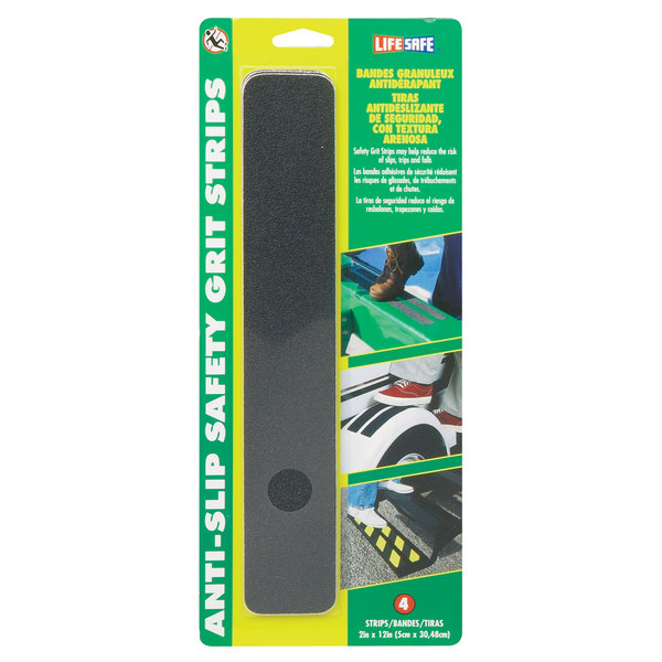 Life Safe LIFESAFE RE160 Gator Grip Anti-Slip Safety Grit Tape - Black, 4" x 60' Roll RE160
